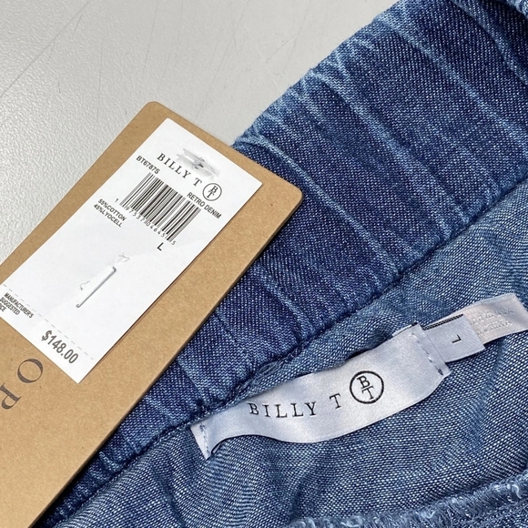 Billy T Womens Willa LayereMaxi Skirt Blue Size L  Lightweight Denim NWT $148 - Picture 9 of 10